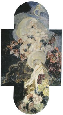 Mikhail Vrubel Chrysanthemums, 1894 oil painting image